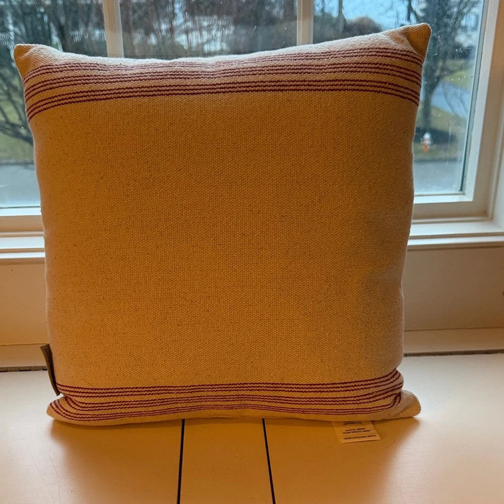 Primitives by Kathy Festive Cream and Brown Pillow